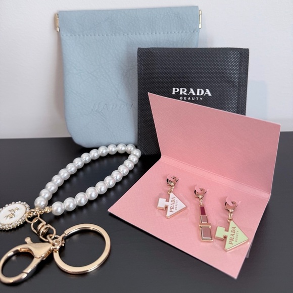 Prada Beauty 3 Charm Set Original Pradoxe Bottle Lip Novelty - Picture 1 of 4